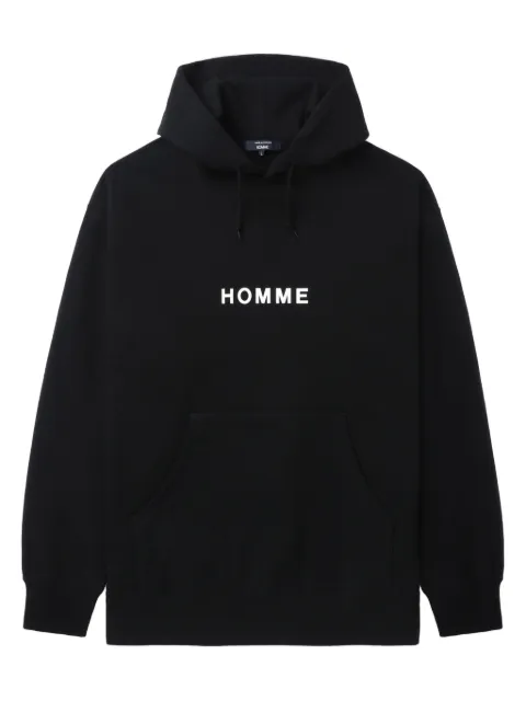 Comme des Garçons Homme homme-print hoodie Black HOT105051