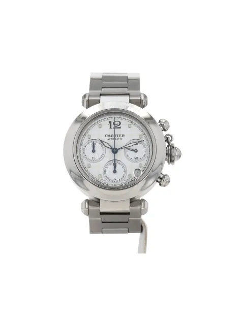 Cartier 2000s Pasha Chrono 36mm White 417972