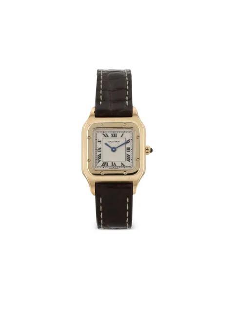 Cartier 1990 pre-owned Santos-Dumont 32mm White 417661