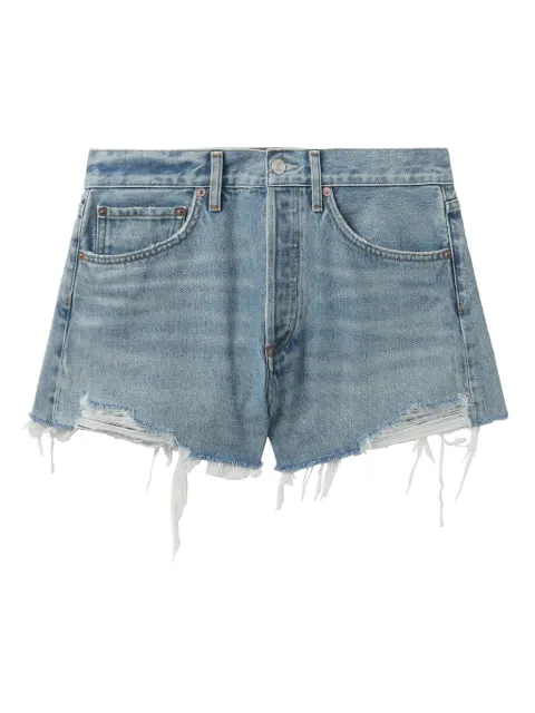AGOLDE ripped denim shorts Blue A026F1141