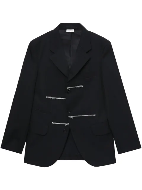 Comme des Garçons Homme Deux zip-detailing blazer Blue DOJ024051