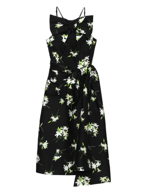 SHUSHU/TONG bow detailing dress Black FSDEDR12ZSM127PT251