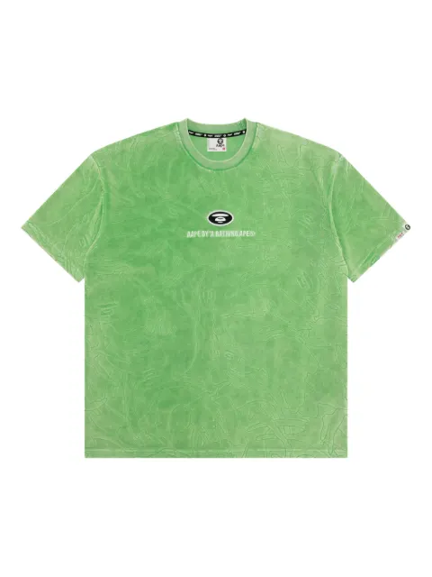 AAPE BY *A BATHING APE® logo-embroidered T-Shirt Green ATE1657XXO