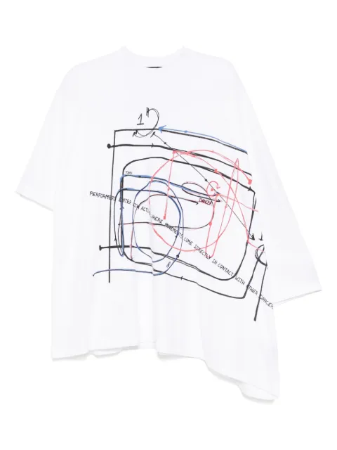 ALAINPAUL extended T-shirt White S3WJETO09