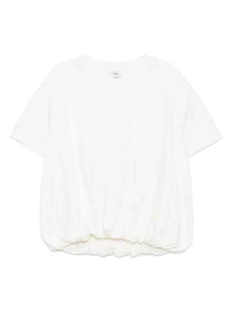 Goen.J short-sleeve cotton top White GNJ25SST02