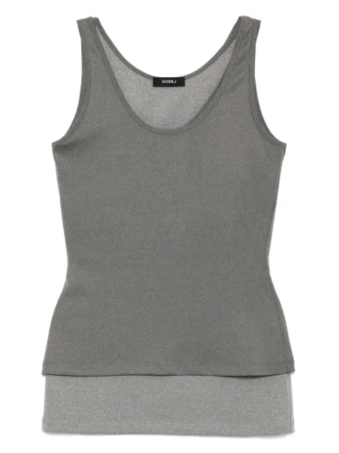 Goen.J dual-layer sleeveless top Grey GNJ25SST01