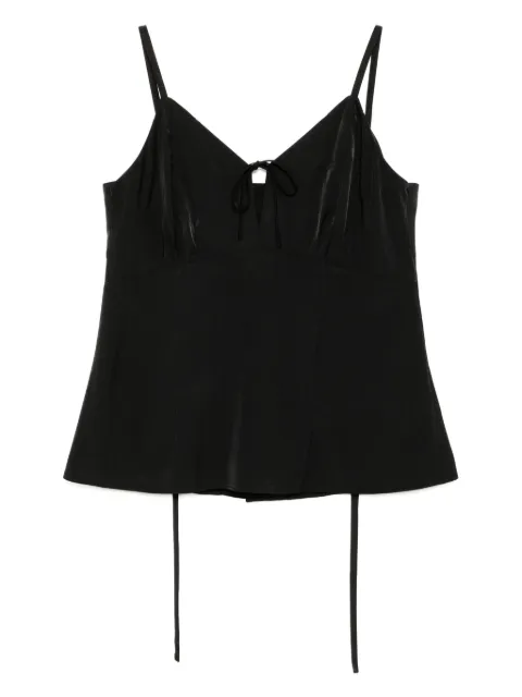 Goen.J tie detail camisole Black GNJ25SST03