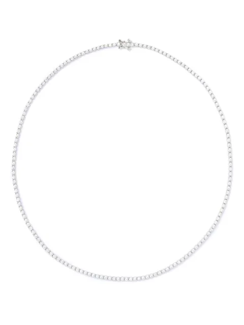 Missoma rhinestone-embellished necklace Silver TESN1CZ