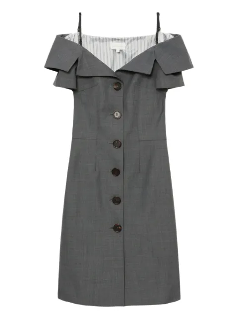 SHUSHU/TONG button-up dress Grey FSDEDR03FFV456GR100
