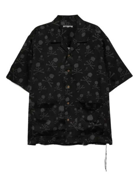 Mastermind World all-over graphic print shirt Black MW25S14SH016401