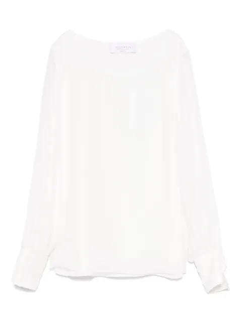 DE SANTIS silk blouse White BL210