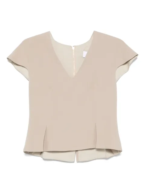 DE SANTIS V-neck top Neutrals TOP225