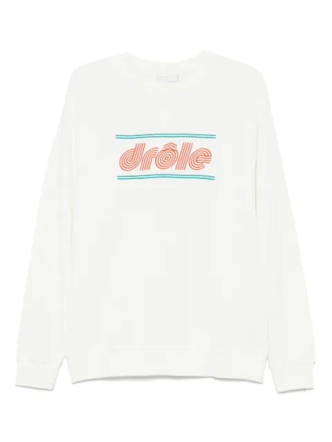Drôle De Monsieur Le Sweatshirt Piqué Tennis top White GSW164CO162