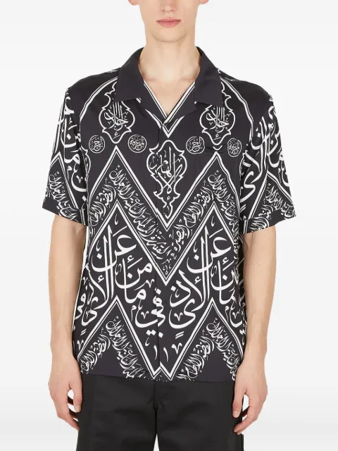 GmbH script-print short-sleeve shirt Black LUKAAW22V