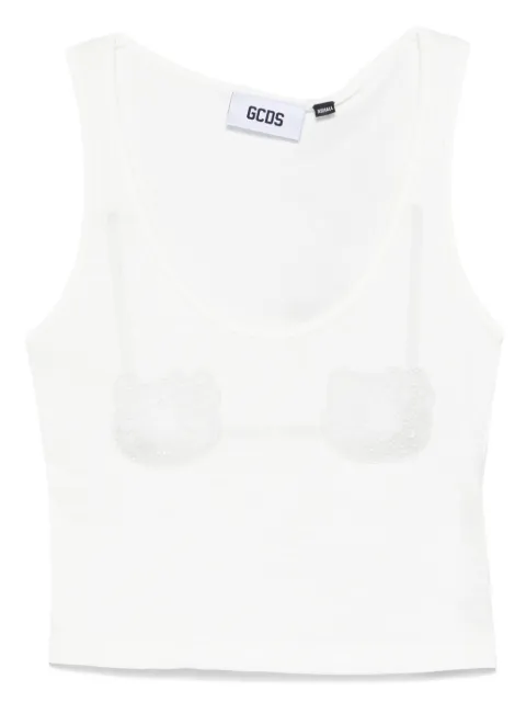 GCDS x Hello Kitty printed top White B1HW2802JH9
