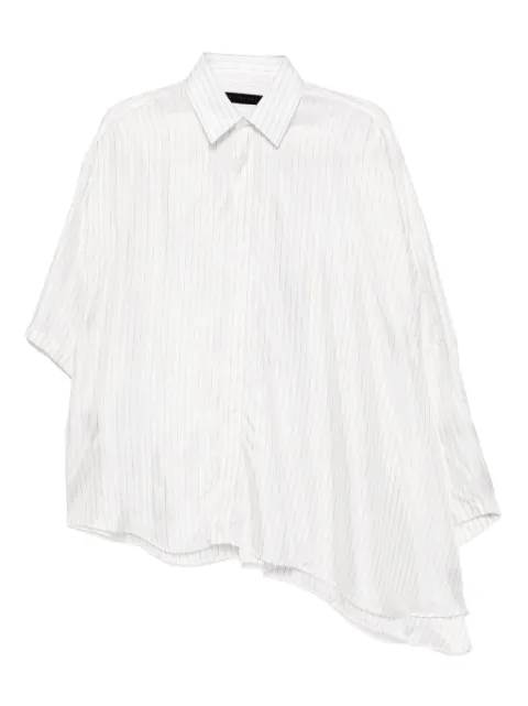 ALAINPAUL extended shirt White S3WSH02