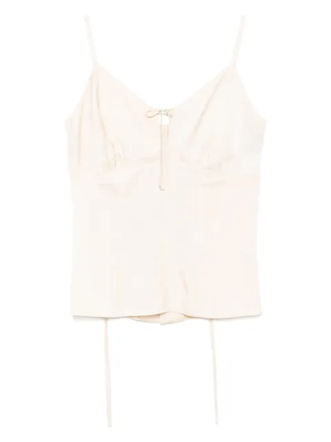 Goen.J tie detail camisole Neutrals GNJ25SST03