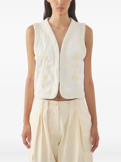 Antik Batik embroidered sleeveless vest White WINNA1GIL