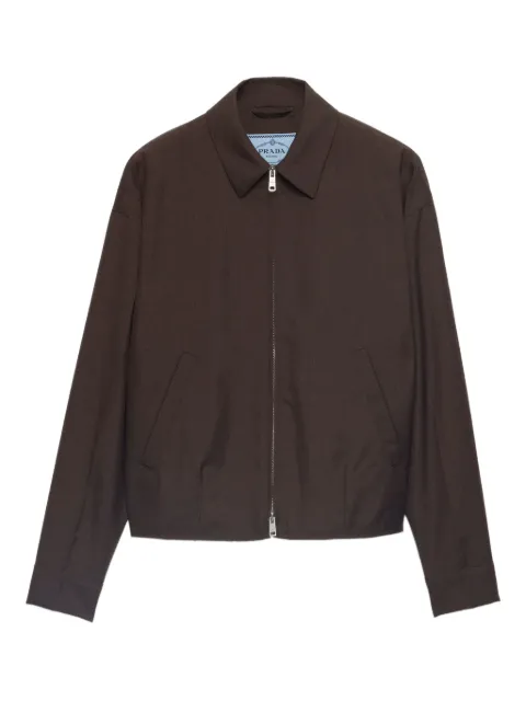 Prada kid-mohair bomber jacket Brown P8006SOOO12I1