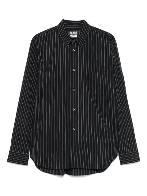 Black Comme Des Garçons striped shirt Black 1OB009