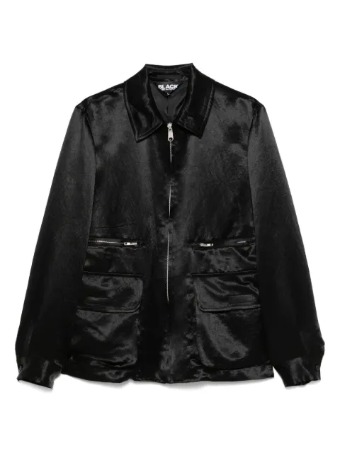 Black Comme Des Garçons satin jacket Black 1OJ015