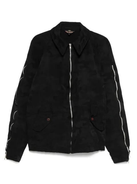 Black Comme Des Garçons patterned-jacquard jacket Black 1OJ004