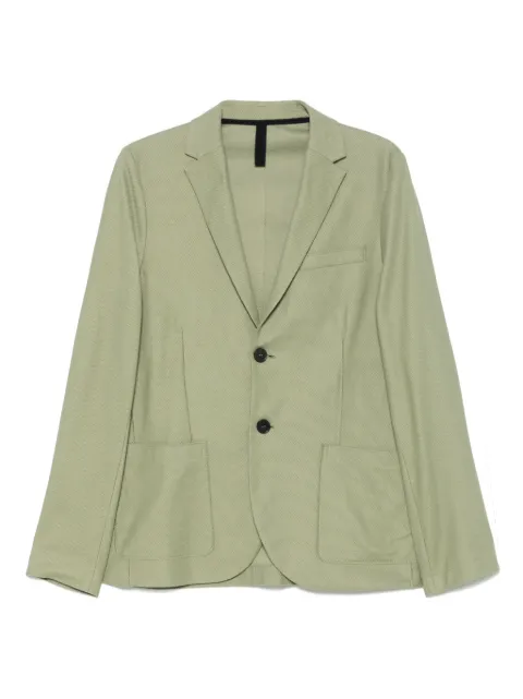 Harris Wharf London honeycomb blazer Green C8P22PPR