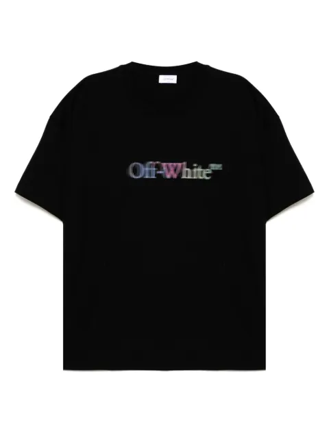 Off-White logo-print T-shirt Black OMAA161S25JER0041084