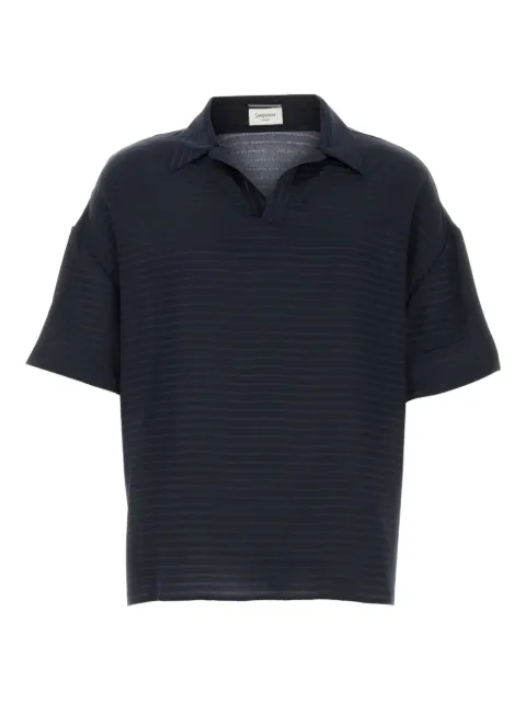 Saint Laurent silk polo shirt Blue 814801Y2G62