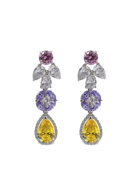 Juwelina Paris sterling silver Jensen earrings Pink JE712