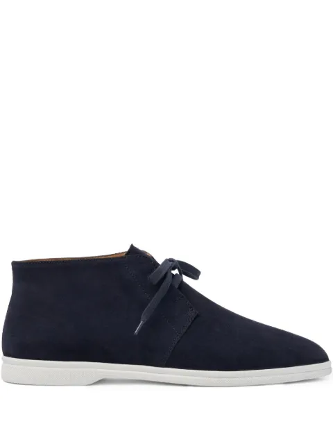Scarosso suede hi-top sneakers Blue DAVIDESNEABLUSUED