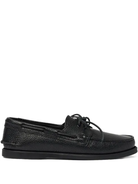 Scarosso Morgan boat shoes Black MORGANBOATBLACALF