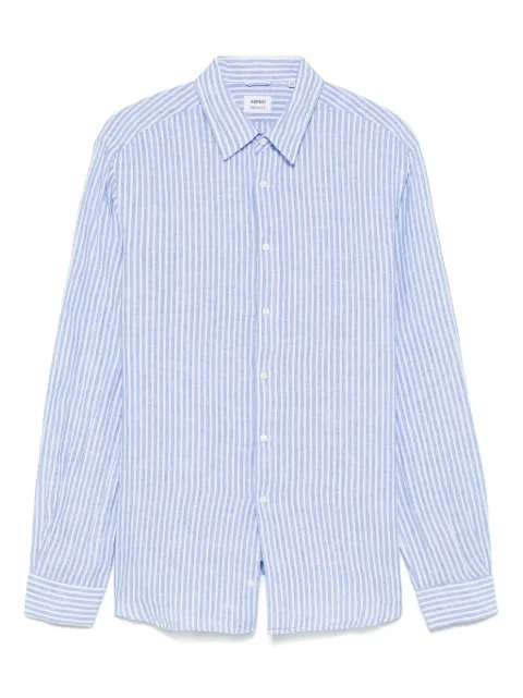 ASPESI striped shirt Blue CE29L085