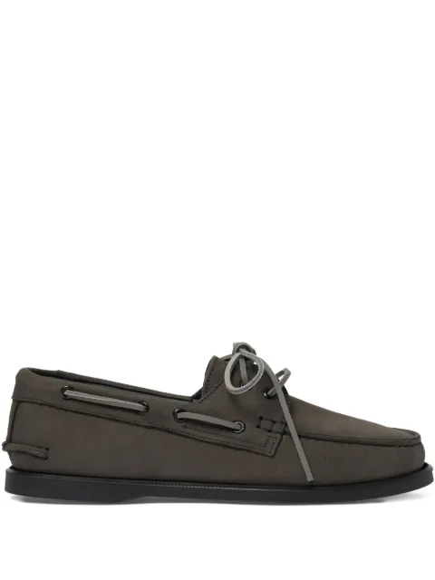 Scarosso Morgan boat shoes Grey MORGANBOATGRYNUBU