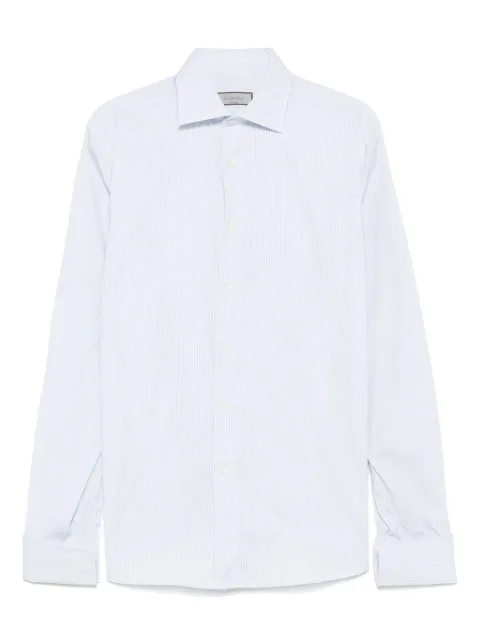 Canali striped shirt Blue CCL7018GD03436