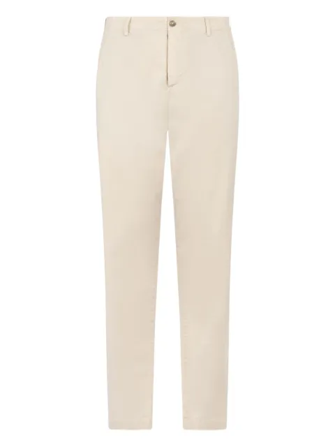 Boglioli garment-dyed trousers White 80888QSB5751001086R