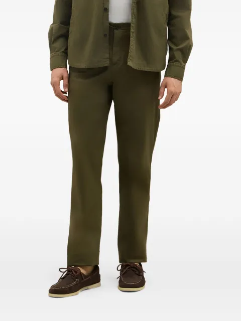 Boglioli garment-dyed trousers Green 80888QSB5751001086R