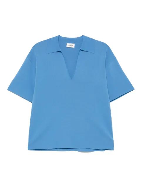 P.A.R.O.S.H. ribbed T-shirt Blue D540877ROMA25