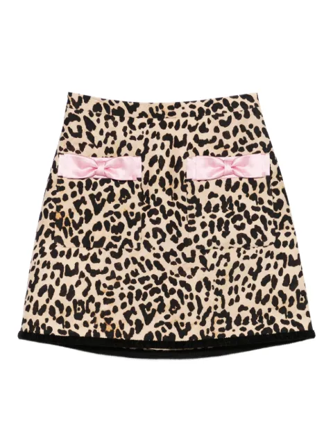 Valentino Garavani animalier-print crepe Couture skirt Neutrals BRADP59F9