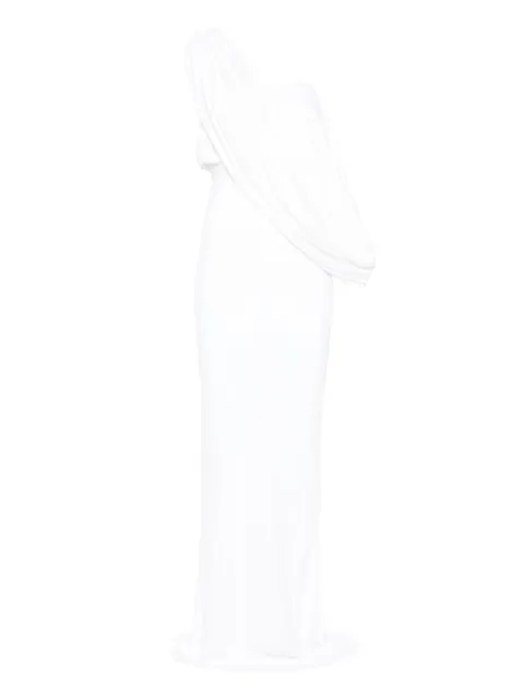 Christopher Esber Aiba draped maxi dress White 25023398