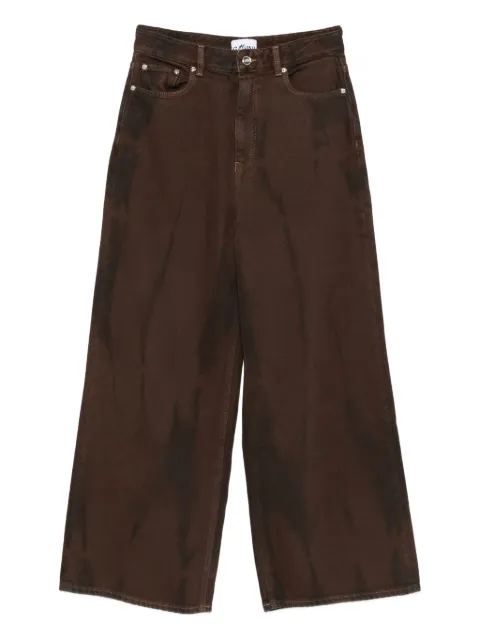 GANNI wide-leg jeans Brown J1737