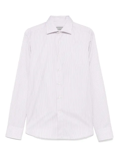 Canali striped shirt Red CCL7018GD03462