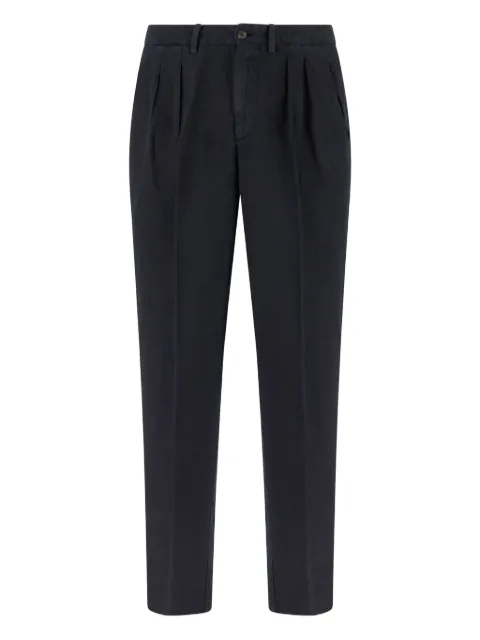 Boglioli dart-detailing trousers Blue 89892QSB575200108