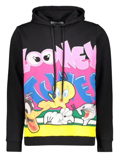Iceberg graphic-print hoodie Black ES096300