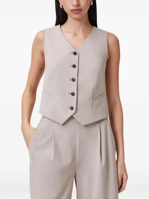 AllSaints Aleida waistcoat Neutrals W005QC