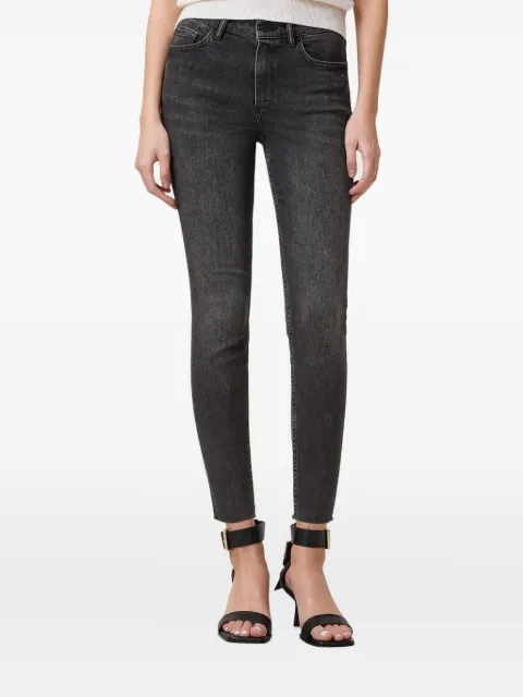 AllSaints logo-patch jeans Black W081EC