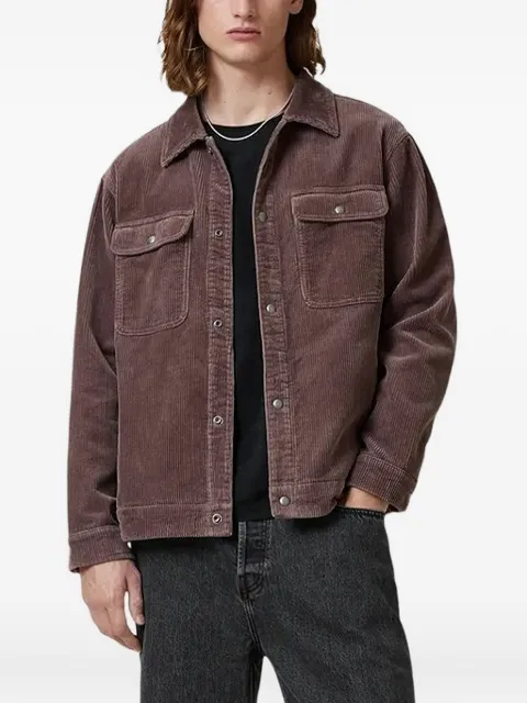 AllSaints Castleford corduroy shirt Brown M084OB