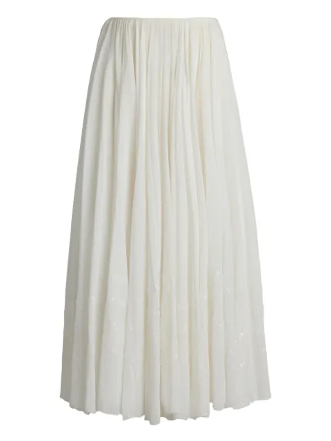 Ralph Lauren Collection Trivelas midi skirt White 290975292001