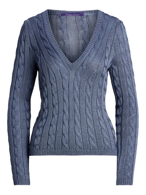 Ralph Lauren Collection cable-knit jumper Blue 290909475013