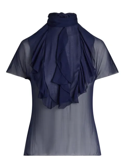 Ralph Lauren Collection Etta blouse Blue 290975322001
